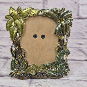 Vintage CBK Frame Tradition Antique-Inspired Jungle 2.5x3.5in Metal Picture Fram